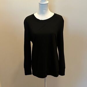 Adrienne Vittadini Black Long Sleeve Top